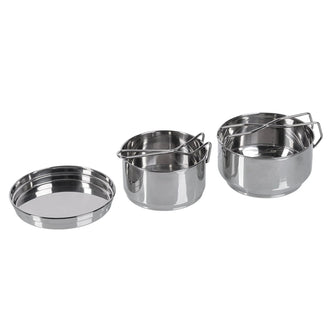 Tschechisches Kochgeschirr Edelstahl 2er Set