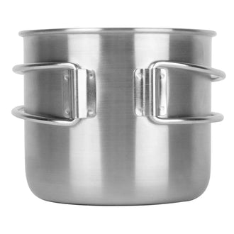 Becher mit Griff Handle Mug 500 ml silberfarben