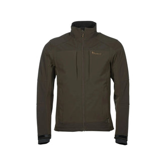 Shelljacke Smaland Stretch dark olive suede brown