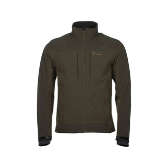 Shelljacke Smaland Stretch dark olive suede brown