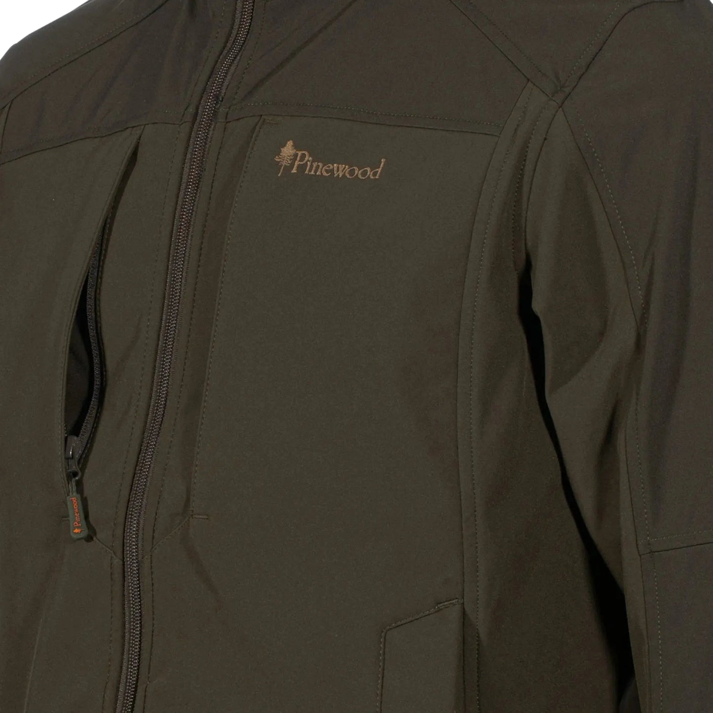 Shelljacke Smaland Stretch dark olive suede brown