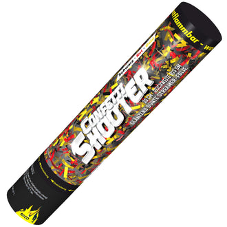Konfetti-Shooter 30 cm Schwarz-Rot-Gold