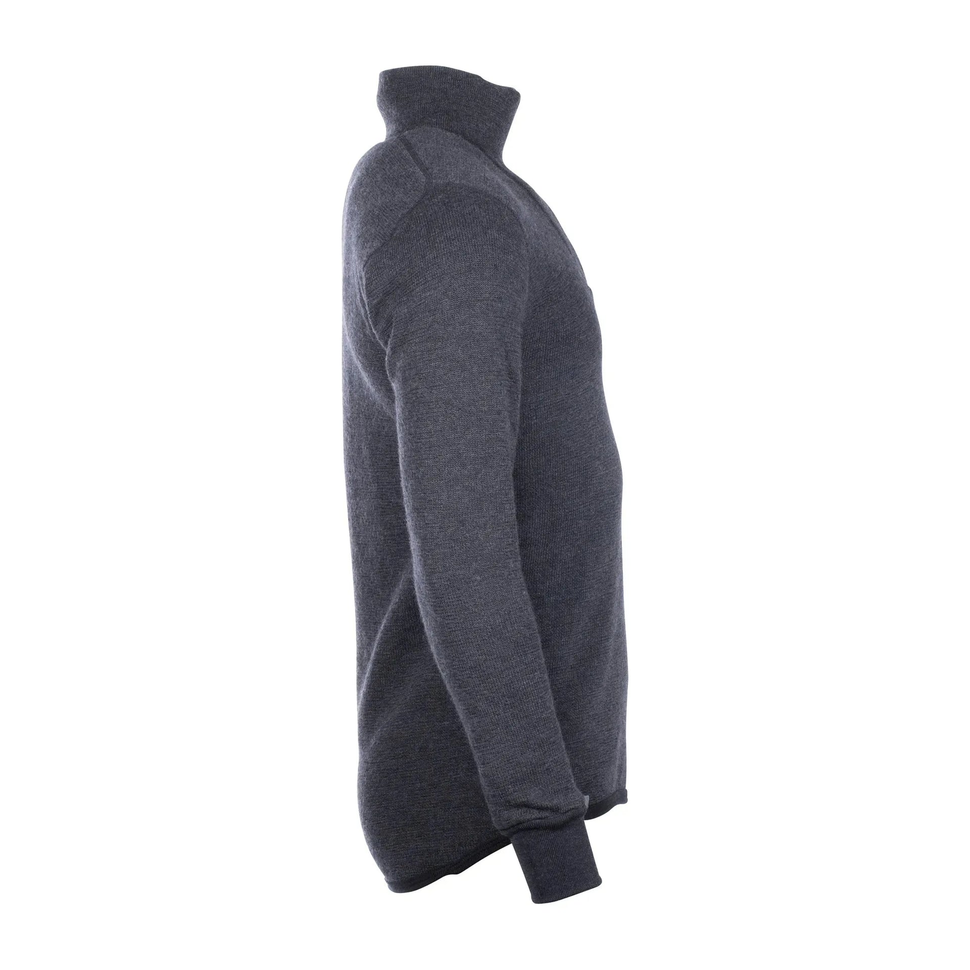 Woolpower Woolpower Longsleeve Zip Turtleneck Protection 400 anthrazit - ASMC