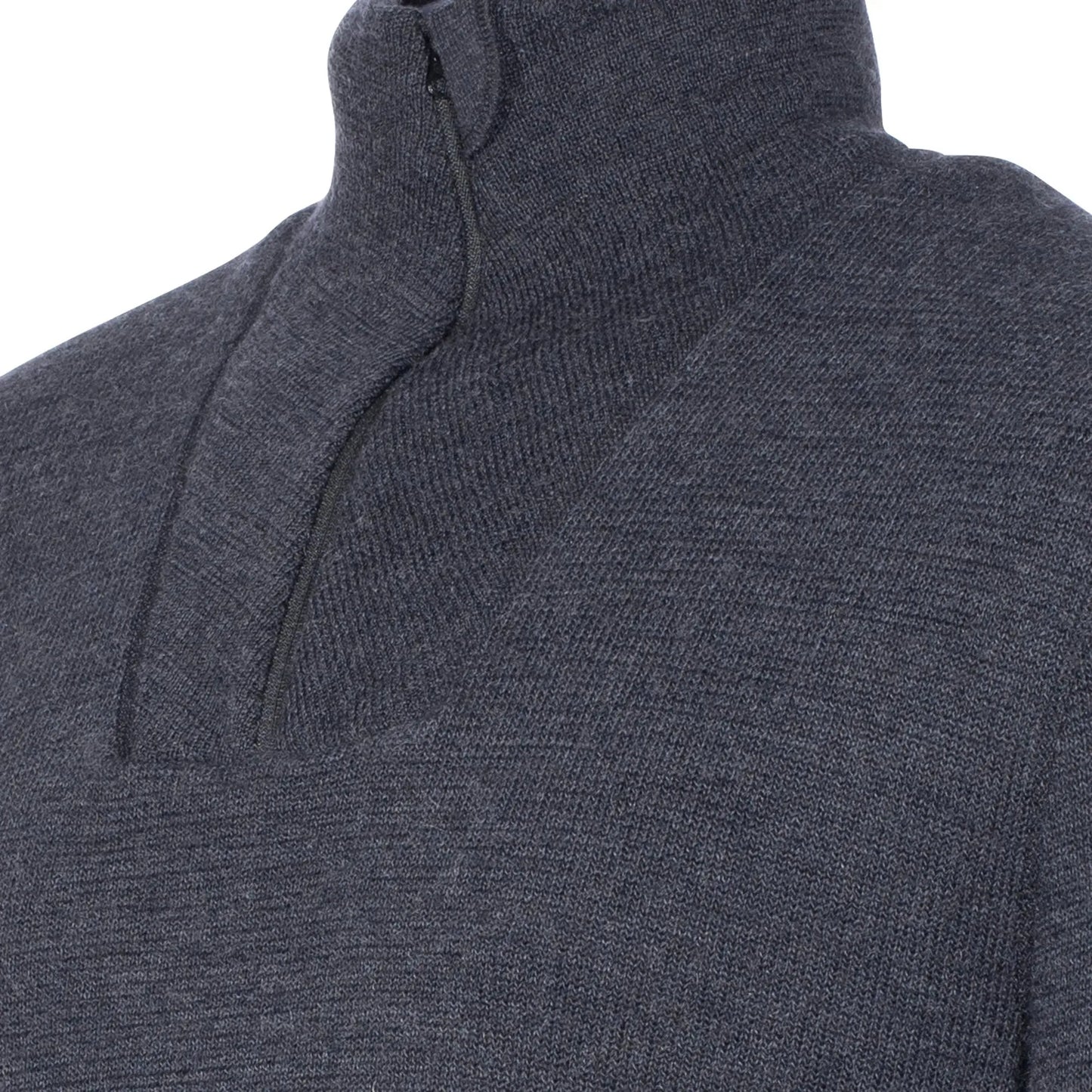 Woolpower Woolpower Longsleeve Zip Turtleneck Protection 400 anthrazit - ASMC
