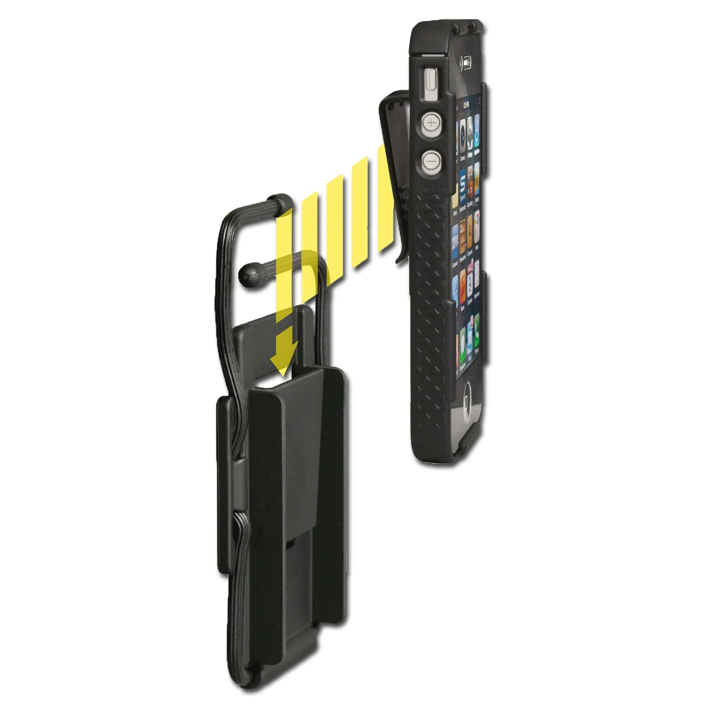 Nite Ize Kombipaket Nite Ize Connect Cradle iPhone 4/4S schwarz - ASMC