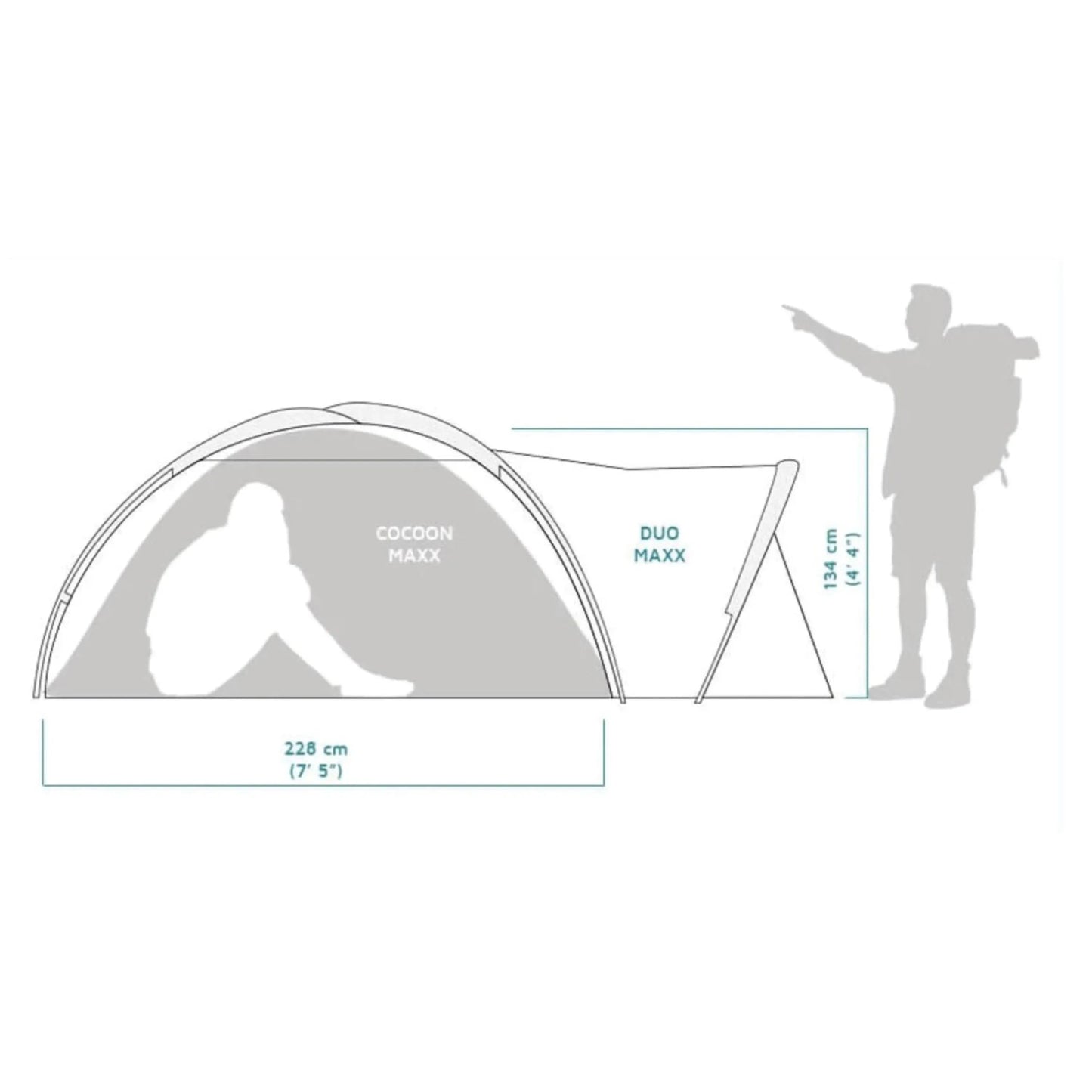 Zelt Crua Duo Maxx Lightweight 3 Personen