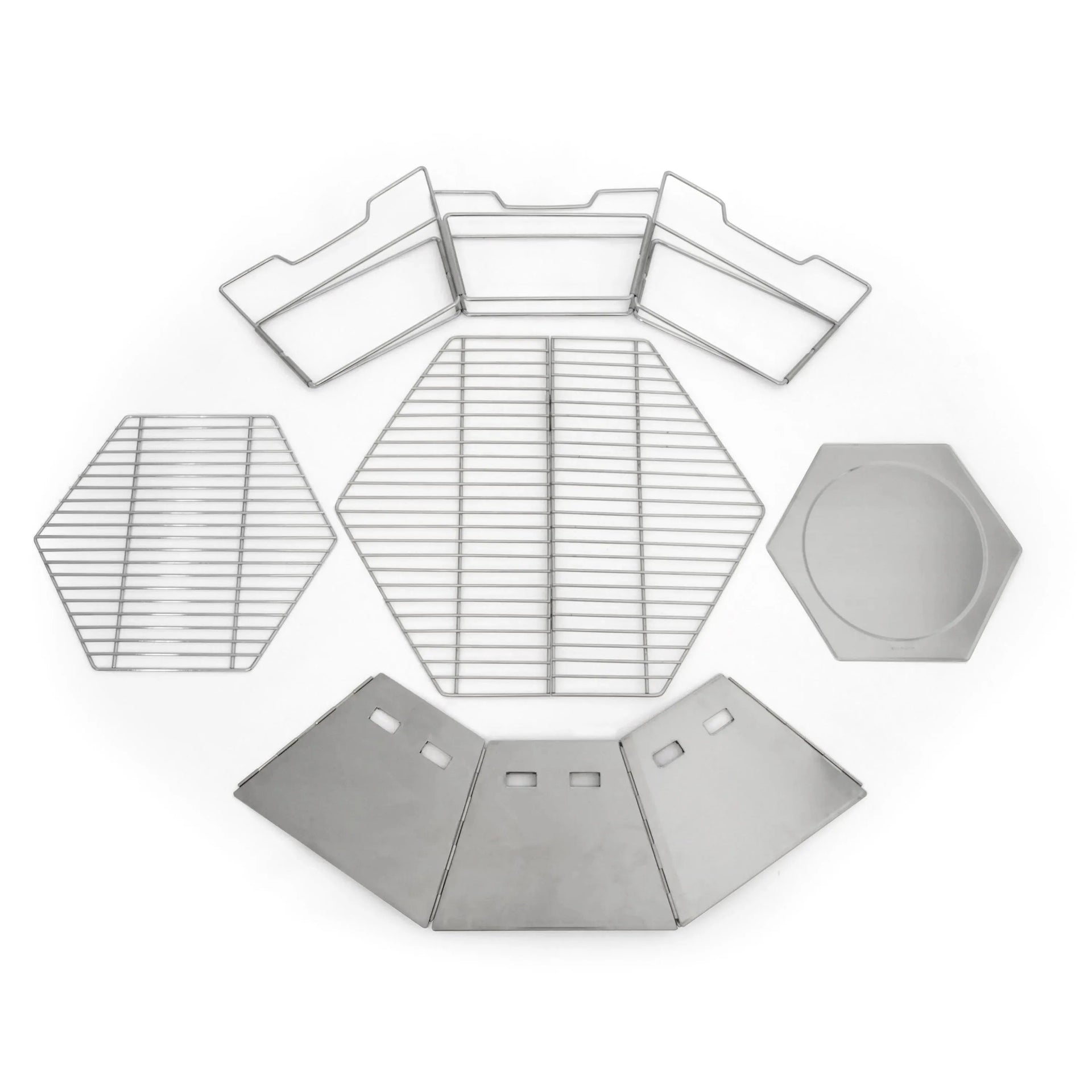 Feuerschale und Grill Hexagon