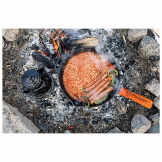 Feuerpfanne fp35 mit Stiel ohne Füße schwarz