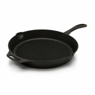 Grill- und Feuerpfane gp35 mit Stiel schwarz