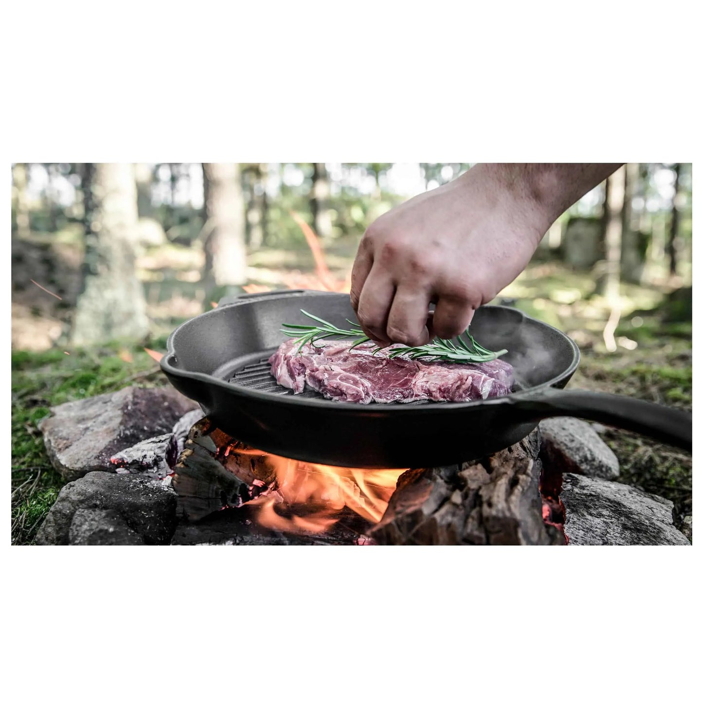 Petromax Petromax Grill- und Feuerpfane gp35 mit Stiel schwarz - ASMC