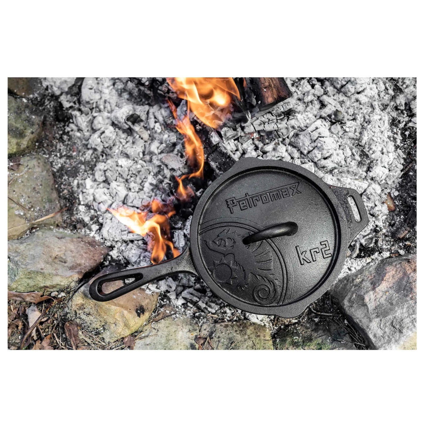 Petromax Petromax Kasserolle kr2 Gusseisen mit Deckel schwarz - ASMC