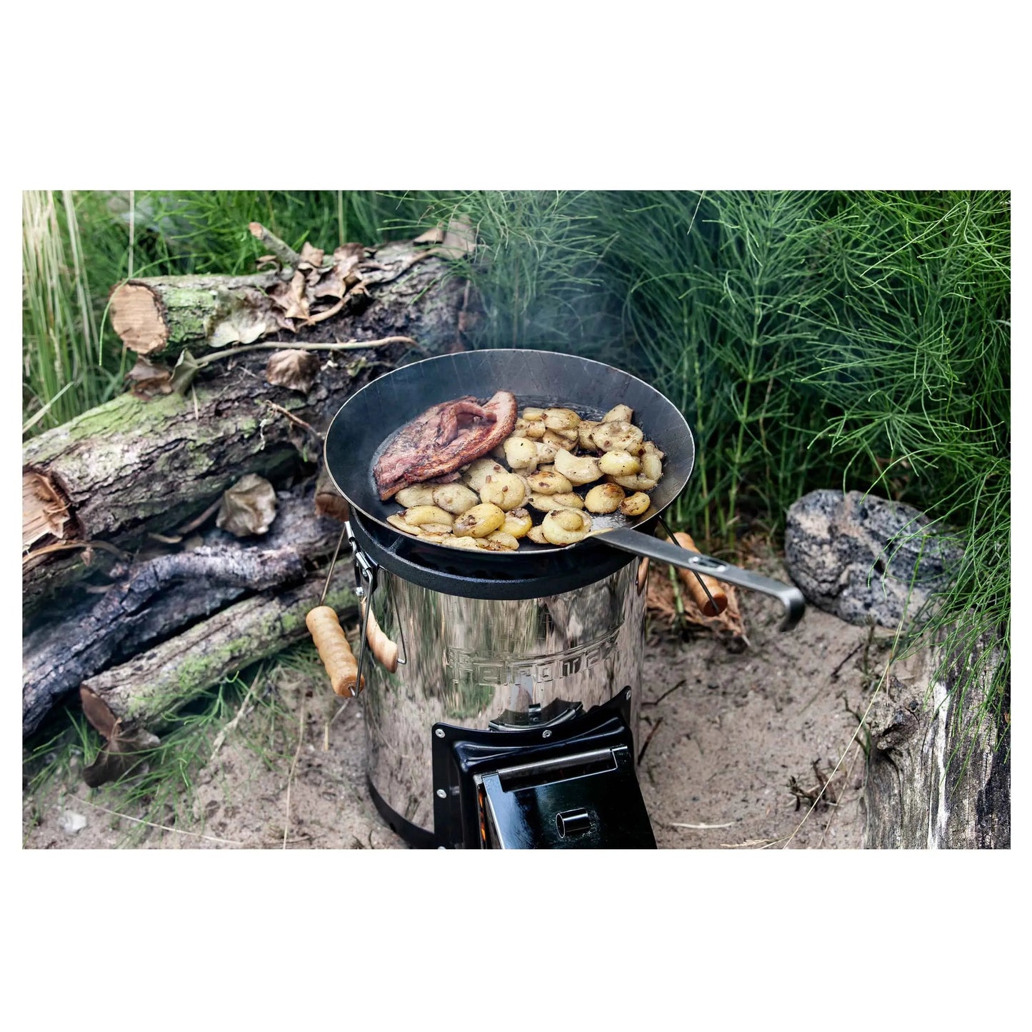 Schmiedeeiserne Pfanne SP28 schwarz