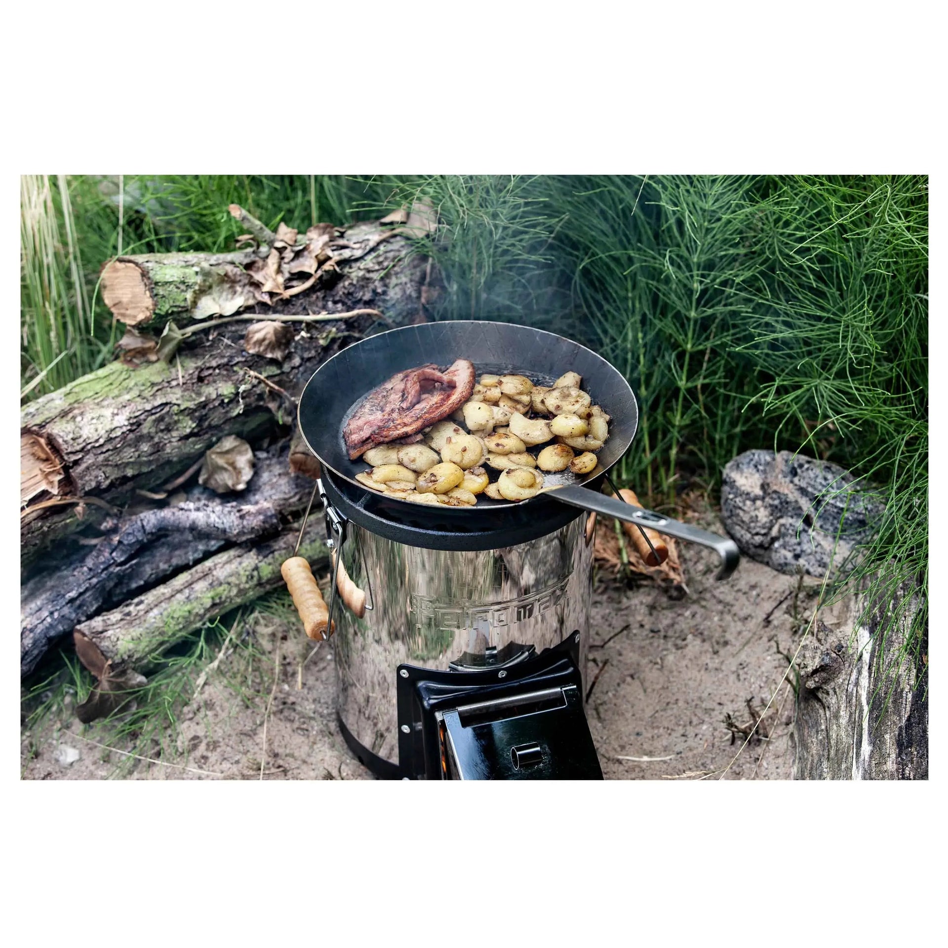 Schmiedeeiserne Pfanne SP28 schwarz