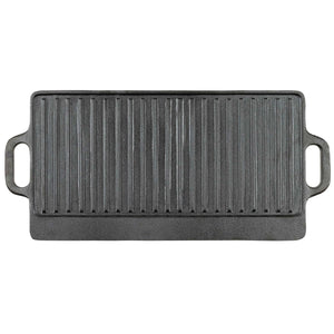 Grillplatte Gusseisen mit Griffen