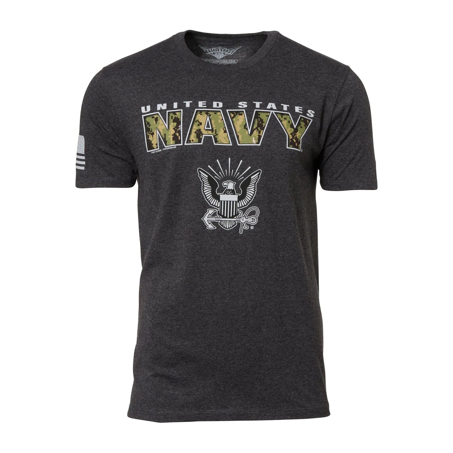 7.62 Design T-Shirt USN Camo Text - ASMC
