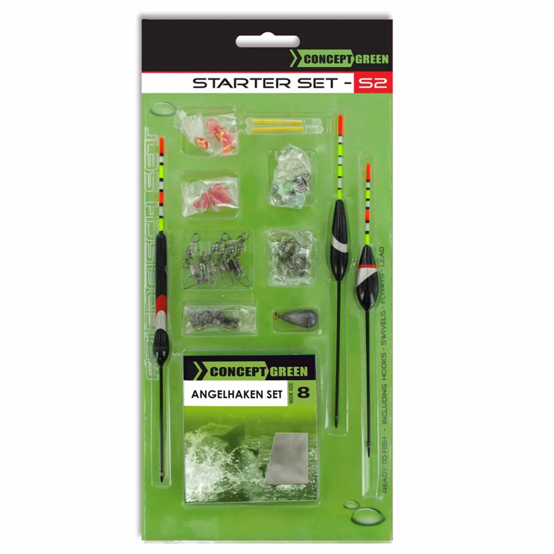 Friedfisch Set Green Concept Komplettmontage-Set