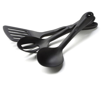 Kochbesteck Nylon 3-teilig schwarz