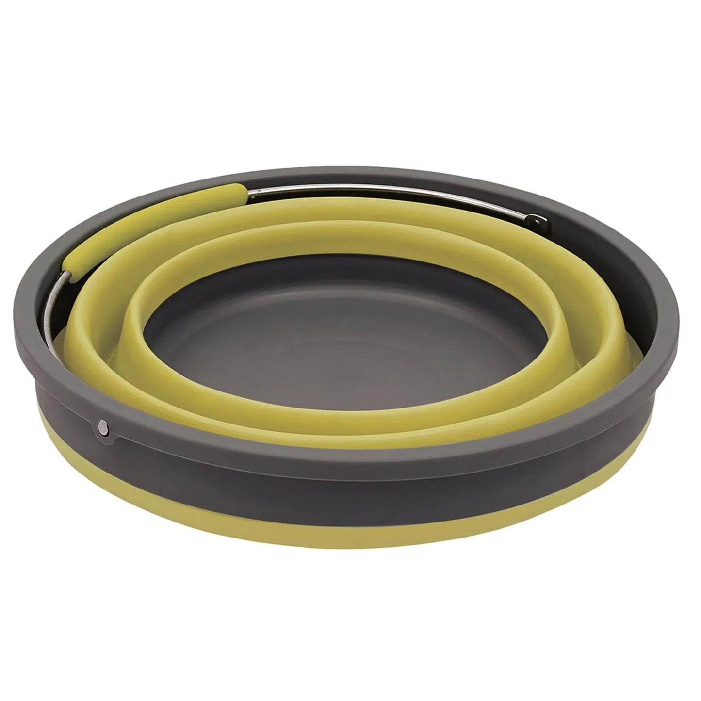 Falteimer mit Deckel Collaps Bucket lime green