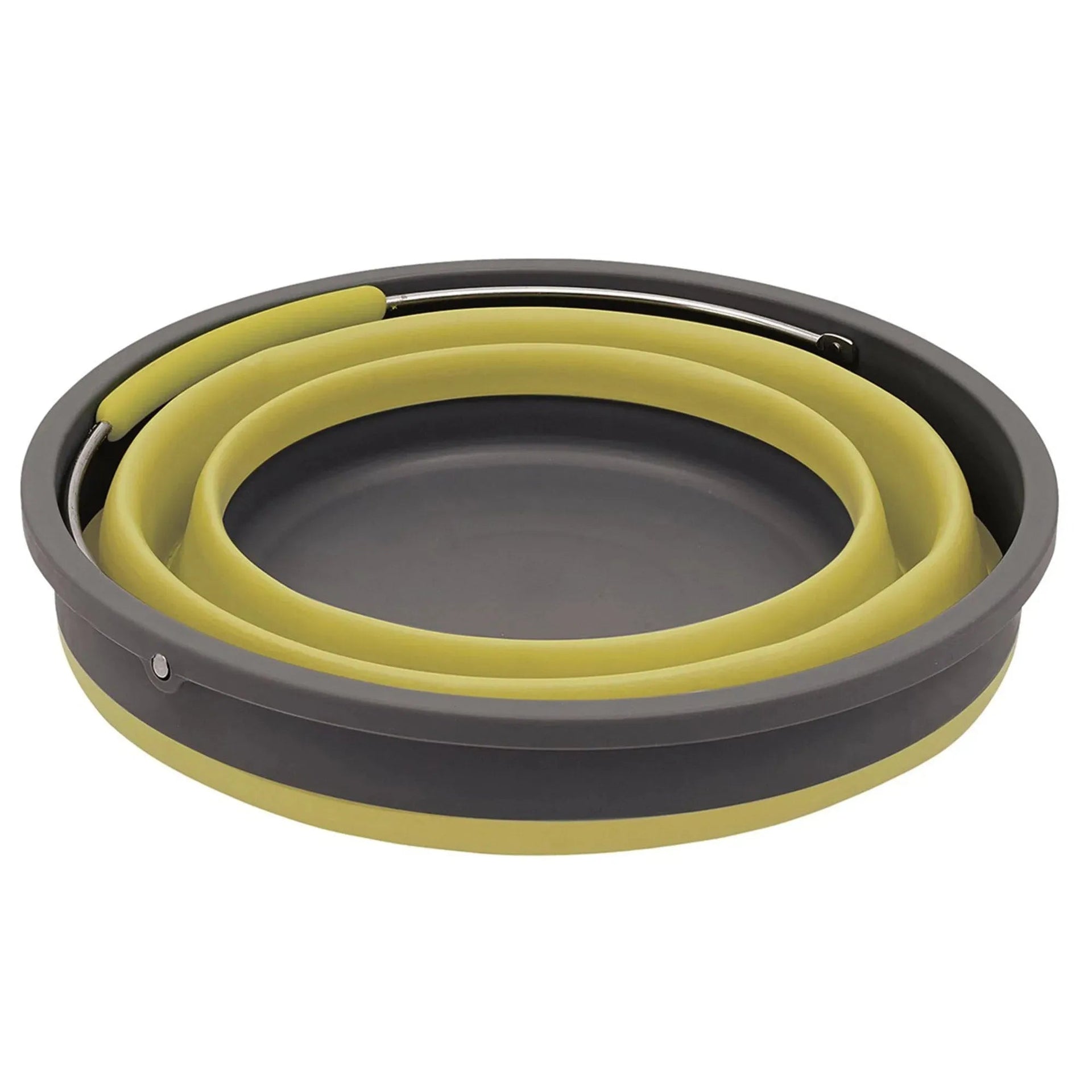Falteimer mit Deckel Collaps Bucket lime green