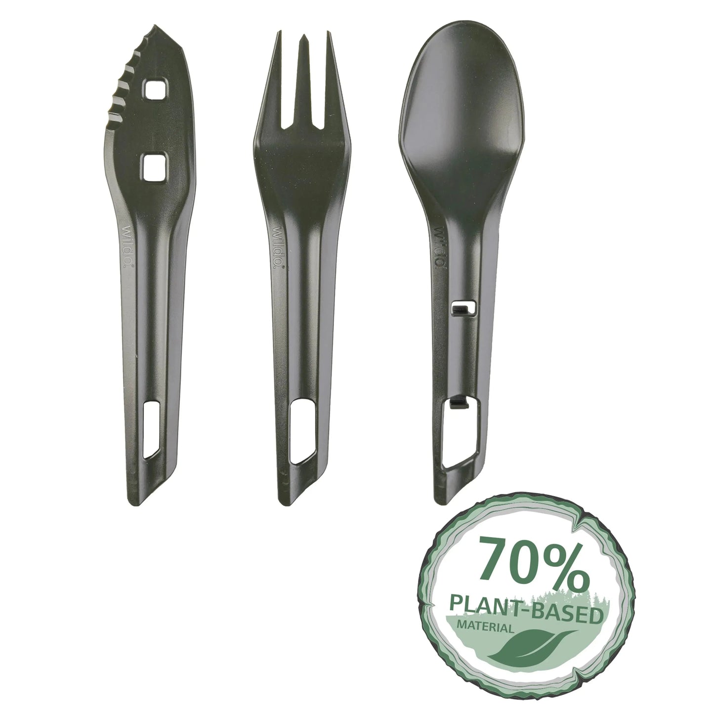 Wildo Wildo Besteckset The OCYS Outdoor Cutlery Set oliv - ASMC