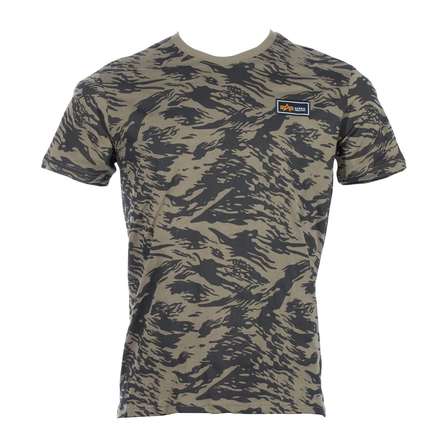 Alpha Industries Alpha Industries T-Shirt Tactical Camo brushstroke green - ASMC
