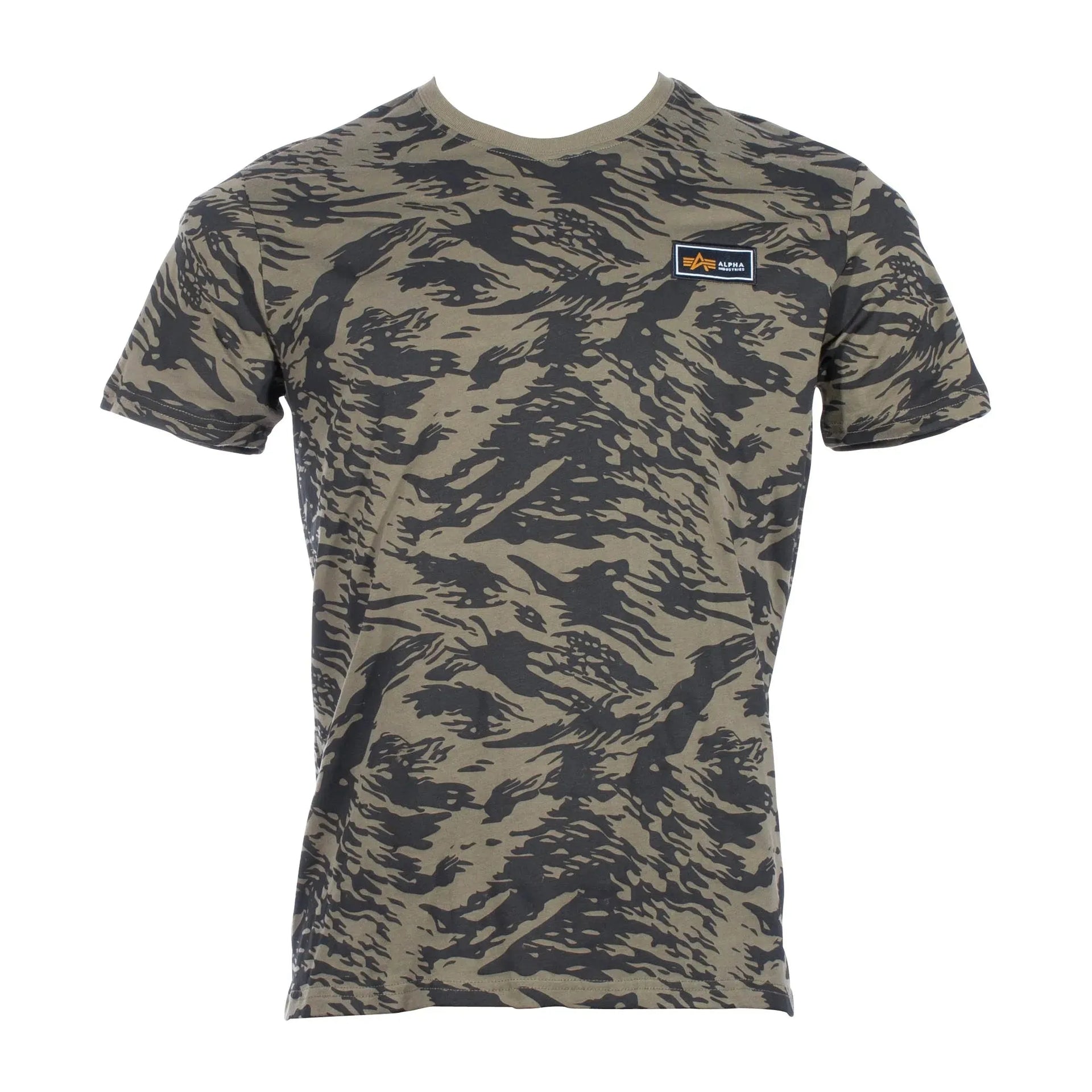 Alpha Industries Alpha Industries T-Shirt Tactical Camo brushstroke green - ASMC