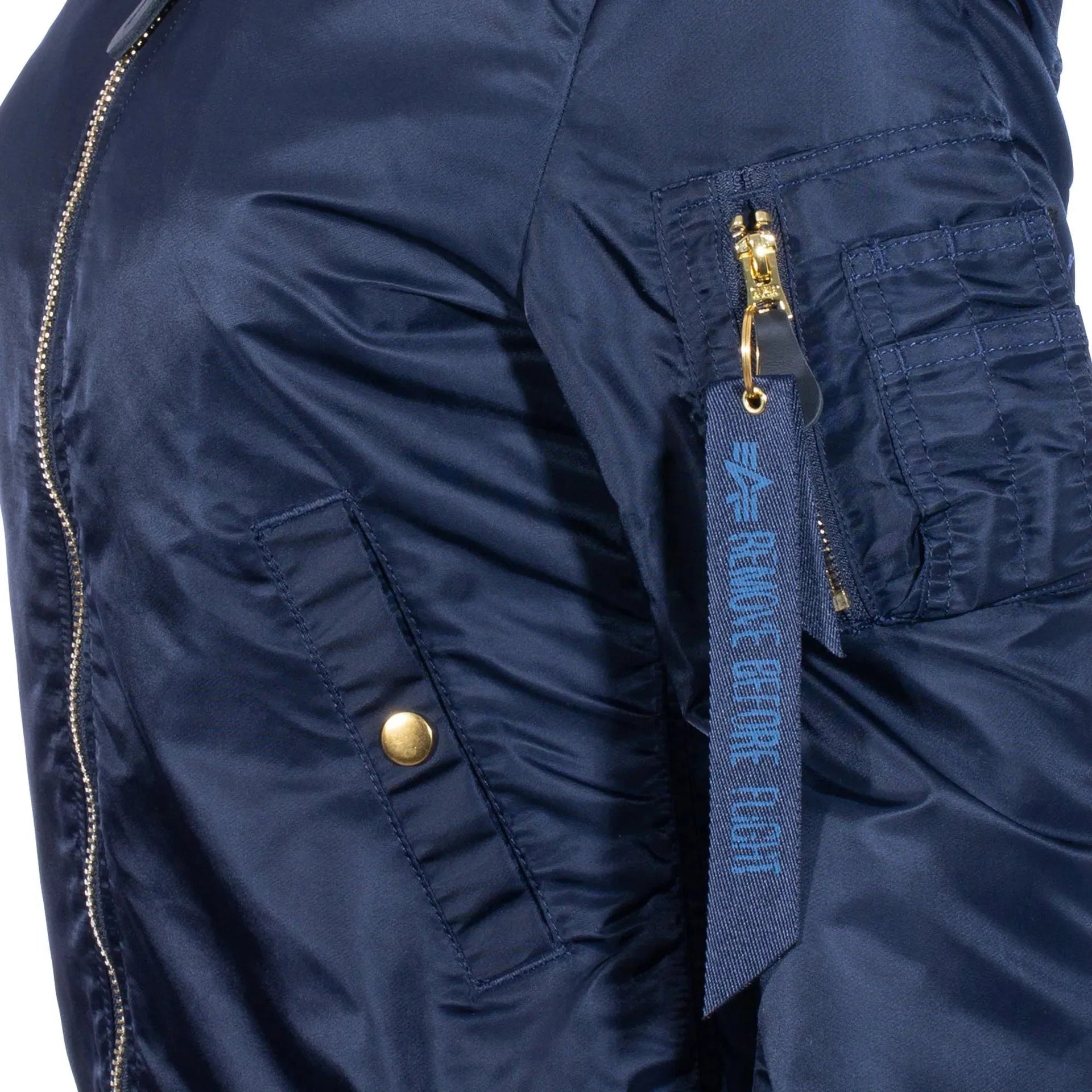 Jacke MA1 VF LW rep. blue gold Frauen