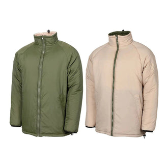 Britische Thermojacke wendbar oliv khaki