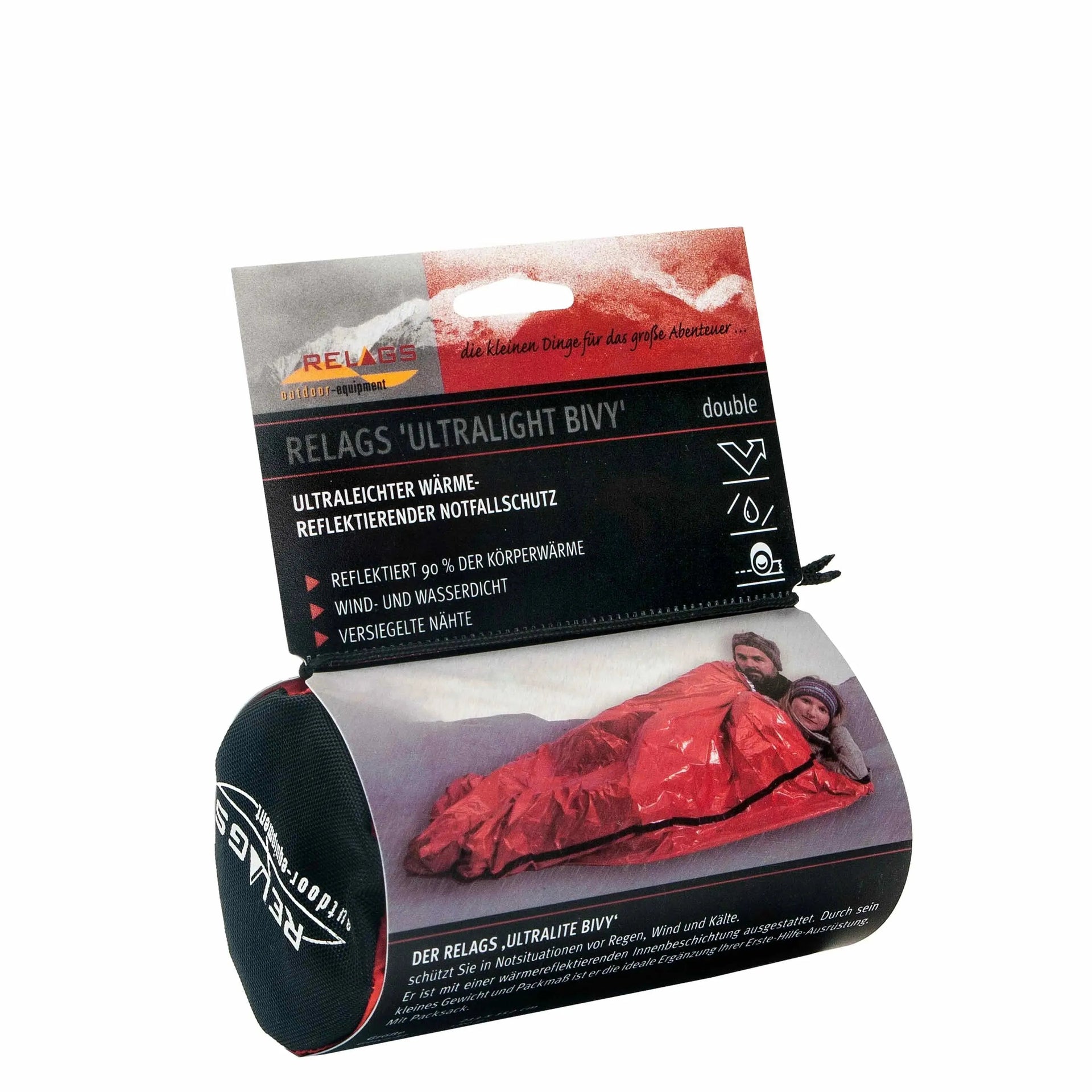 Rettungsdecke Ultralite Bivy Double orange