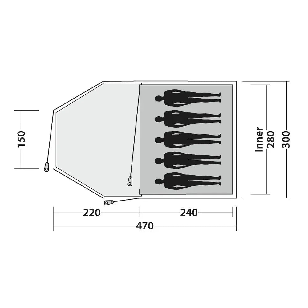 EasyCamp Kuppelzelt Eclipse 500 - ASMC