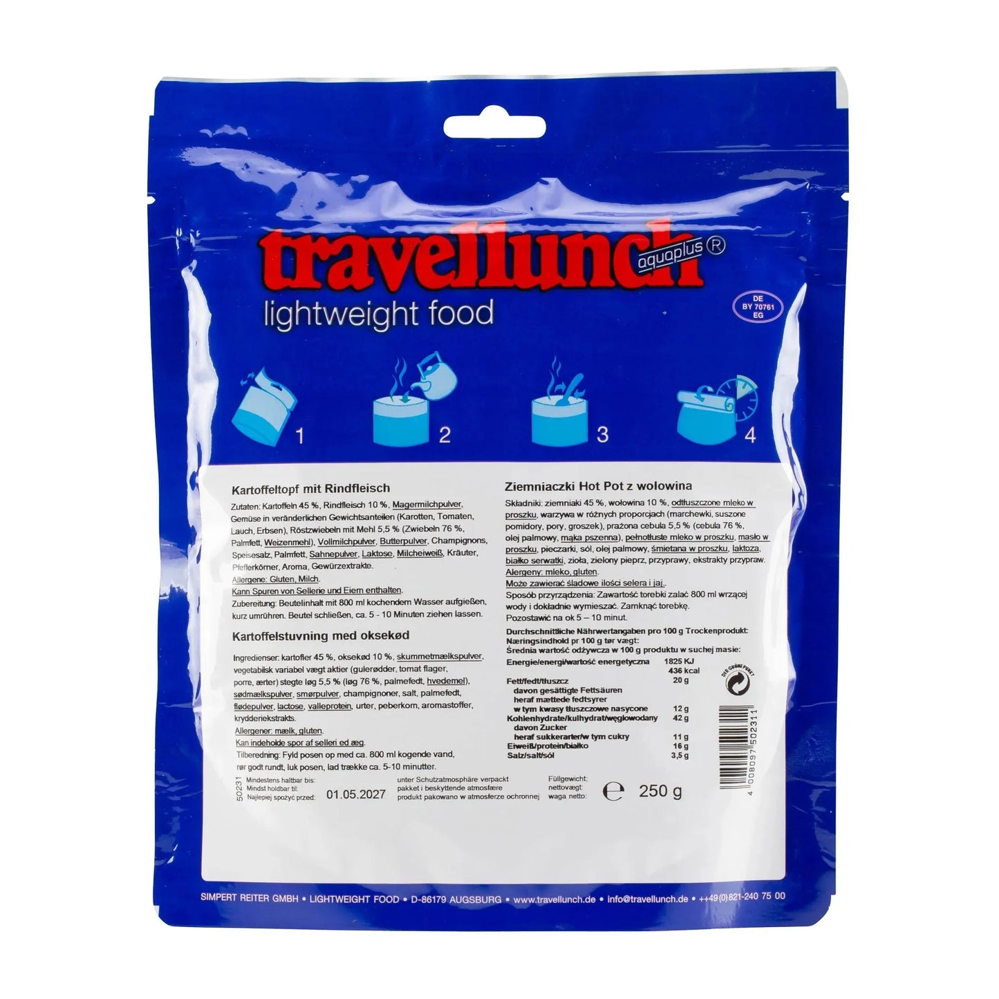 Travellunch Kartoffeltopf mit Rindfleisch 2er Packung - ASMC