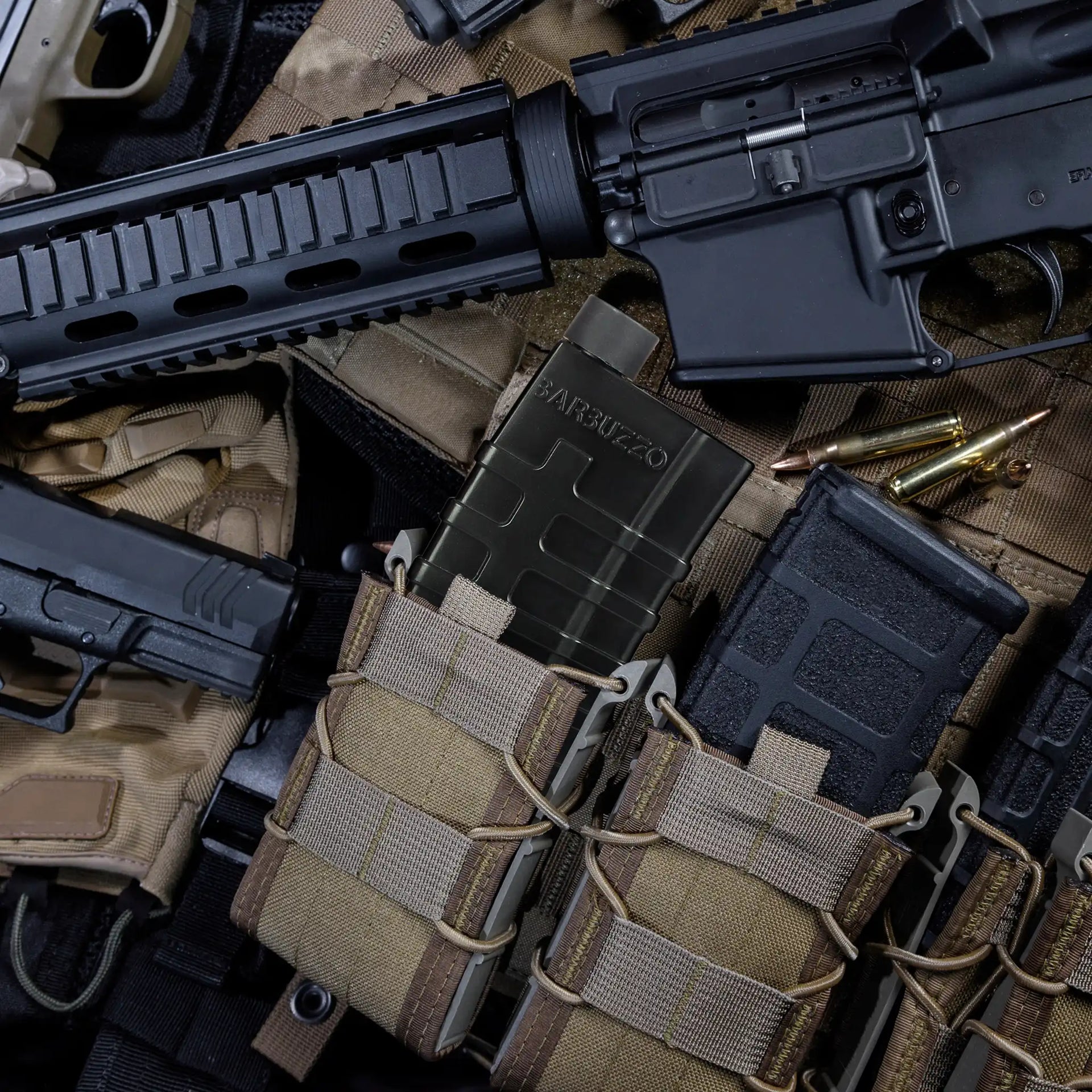 Flachmann AR-Magazin schwarz