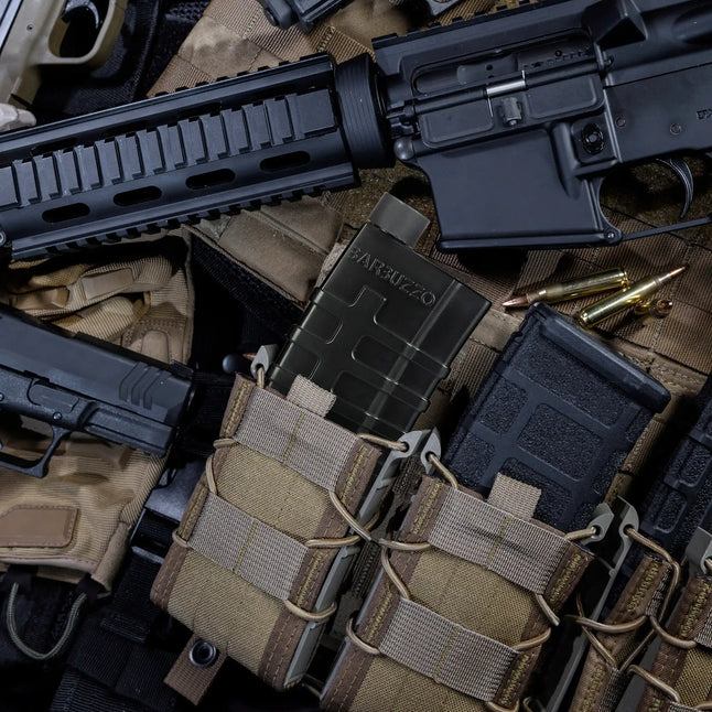 Flachmann AR-Magazin schwarz