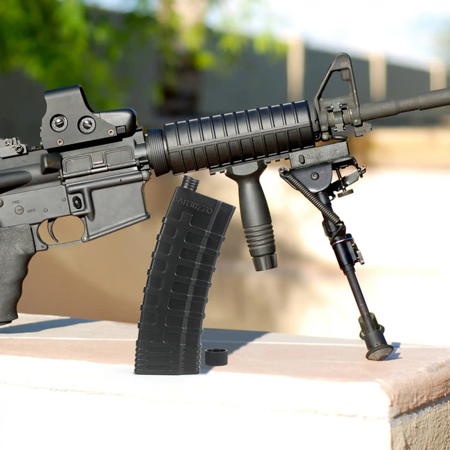 Flachmann AR-Magazin schwarz