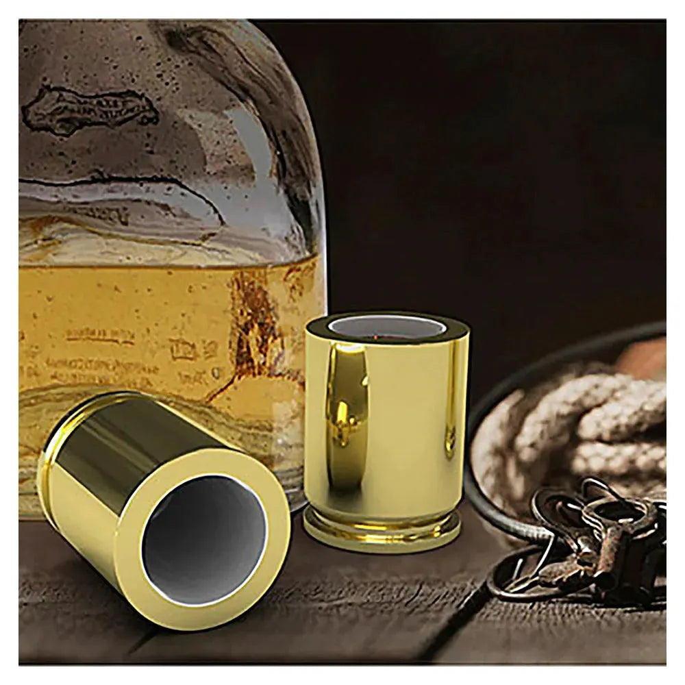 Caliber Gourmet Shotgläser 50 Caliber goldfarben 2er Set - ASMC