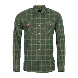 Pinewood Hemd Prestwick Exclusiv mossgreen dark brown