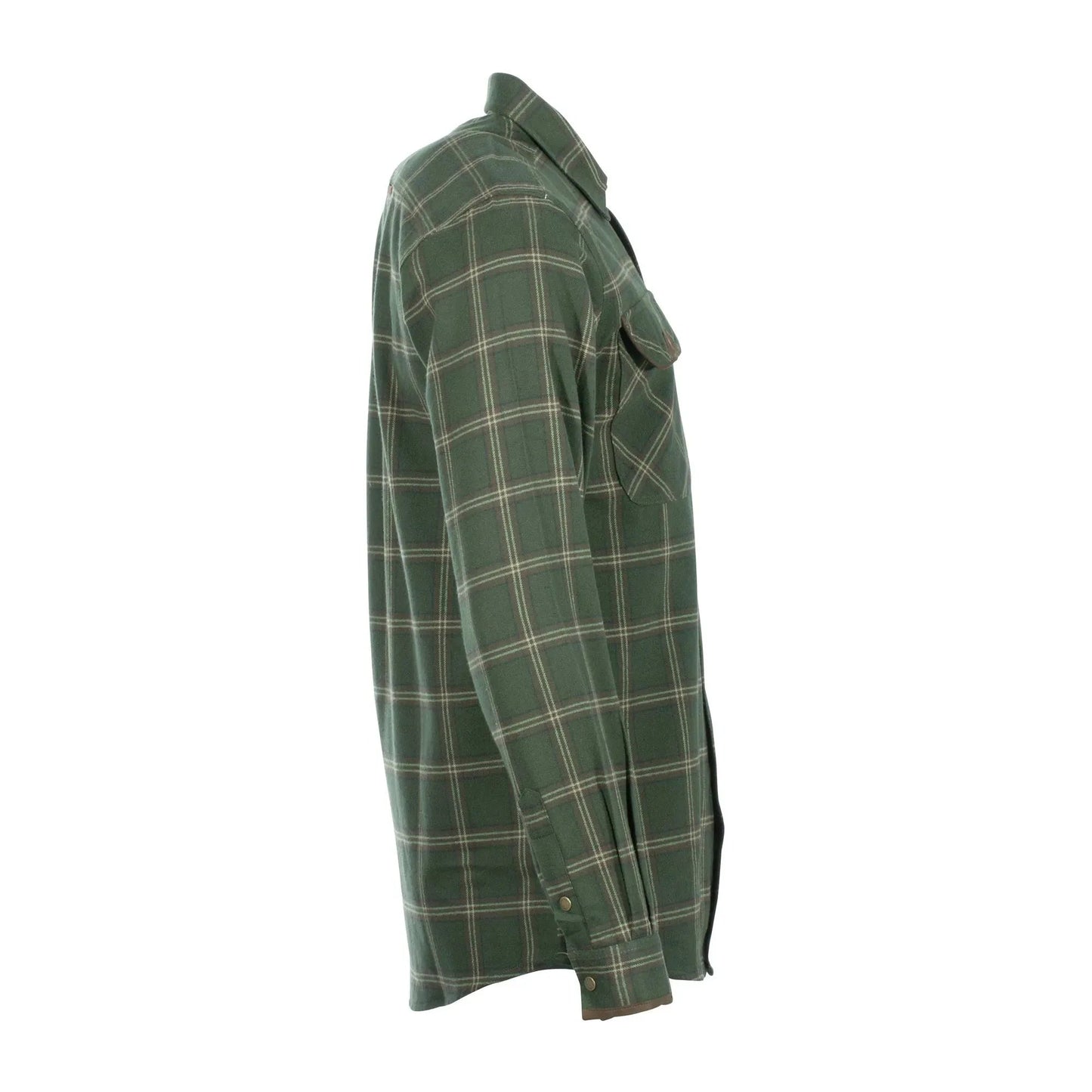 Hemd Prestwick Exclusiv mossgreen dark brown