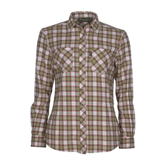 Flanellbluse Felicia grün weiß Frauen