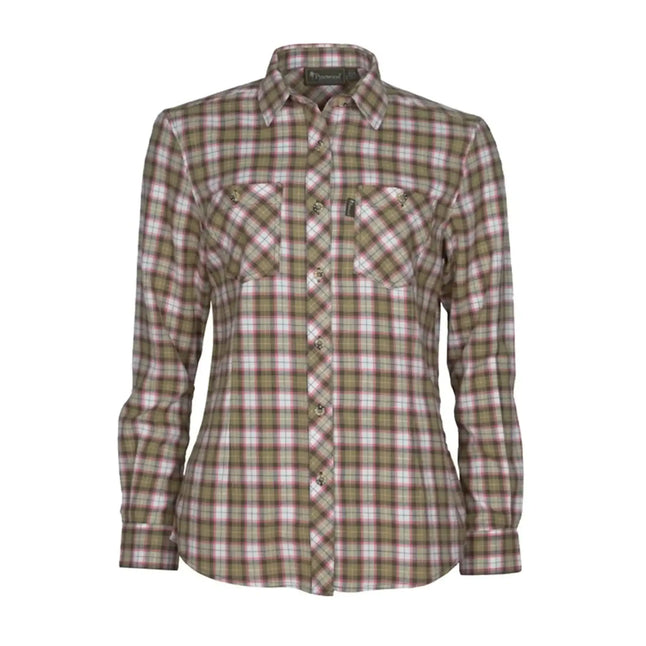 pinewood-flanellbluse-felicia-gruen-weiss-frauen-ansicht-1