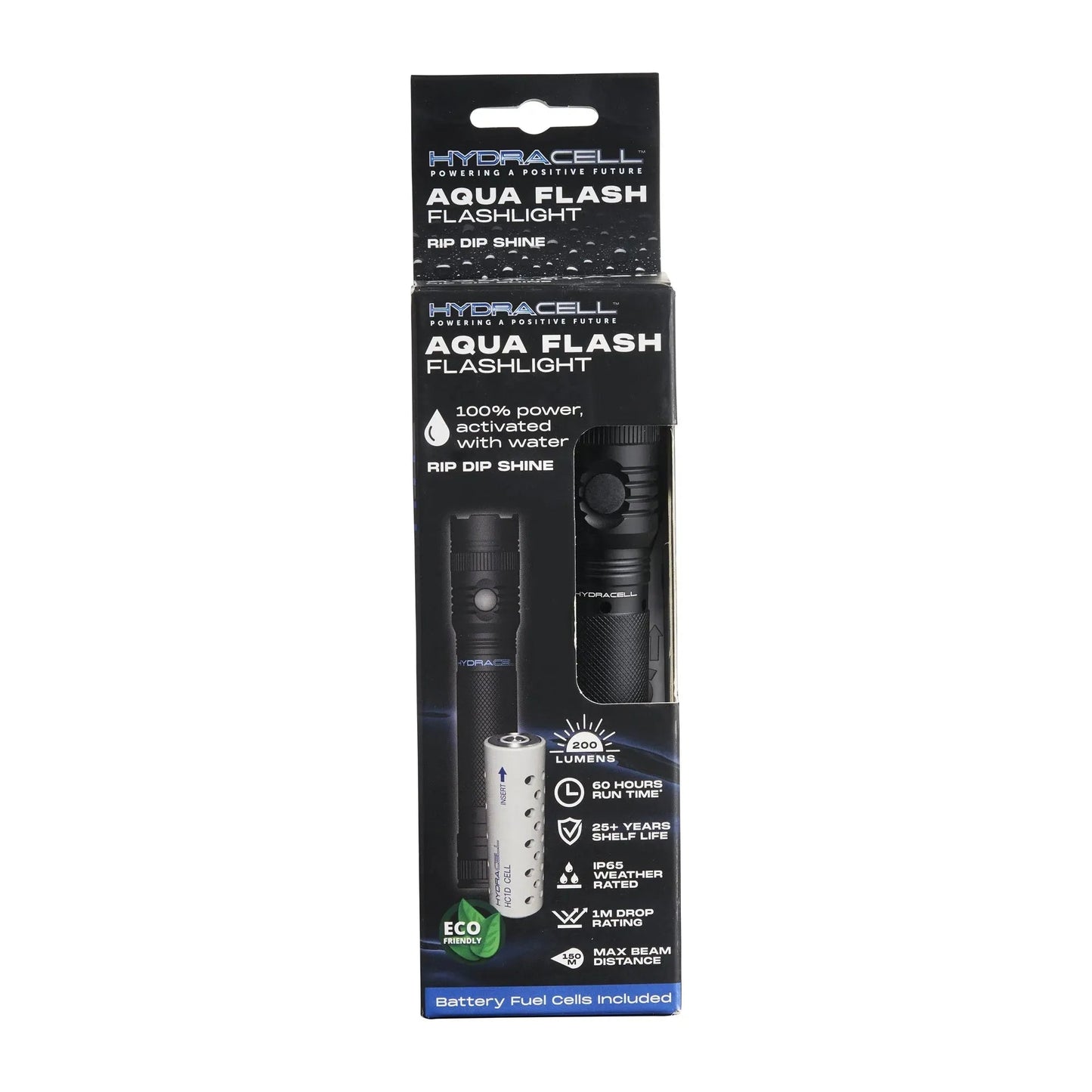 Taschenlampe AquaFlash schwarz