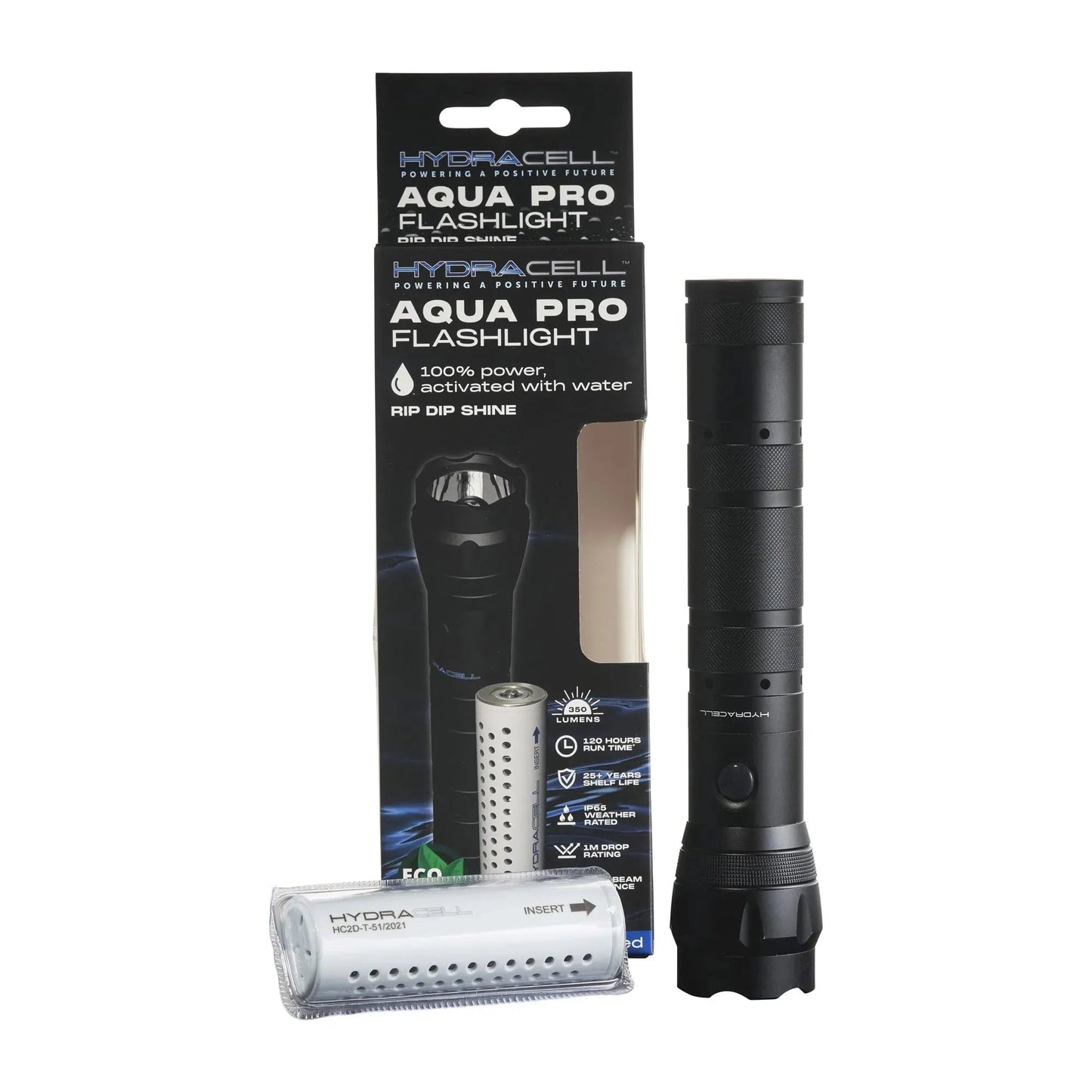 HydraCell Taschenlampe AquaPro schwarz
