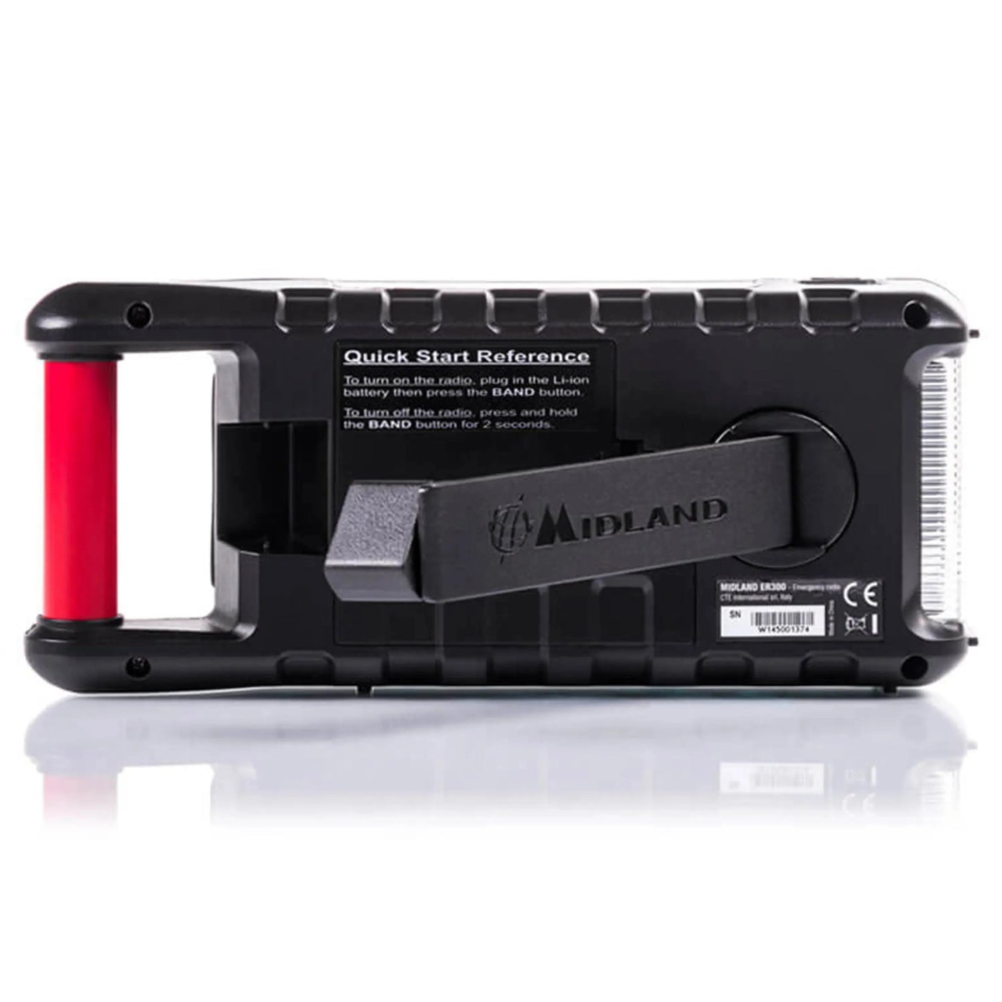 Midland Midland Outdoor Kurbel-Radio ER 300 rot - ASMC