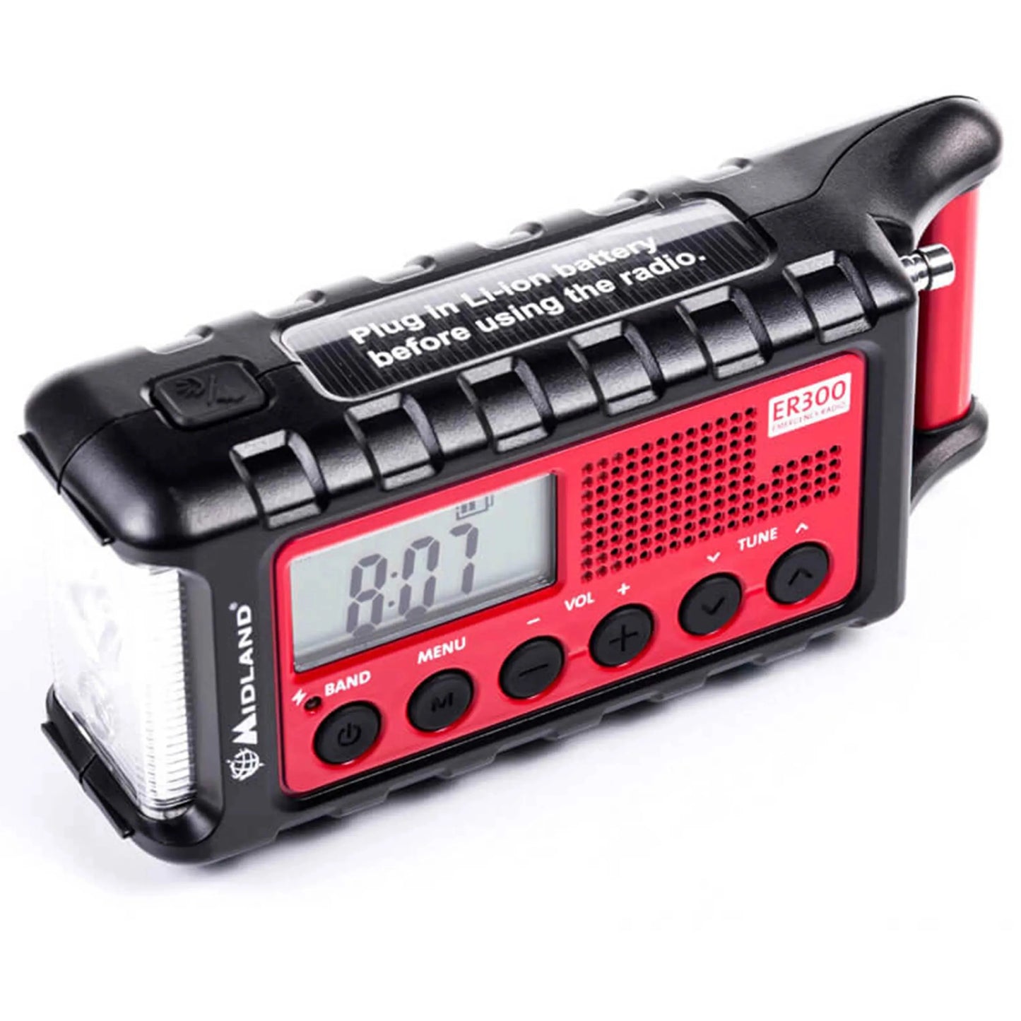 Midland Midland Outdoor Kurbel-Radio ER 300 rot - ASMC
