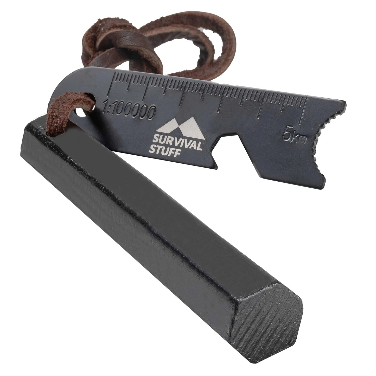 Survival Stuff Survival Stuff Feuerstahl HEXA klein schwarz - ASMC