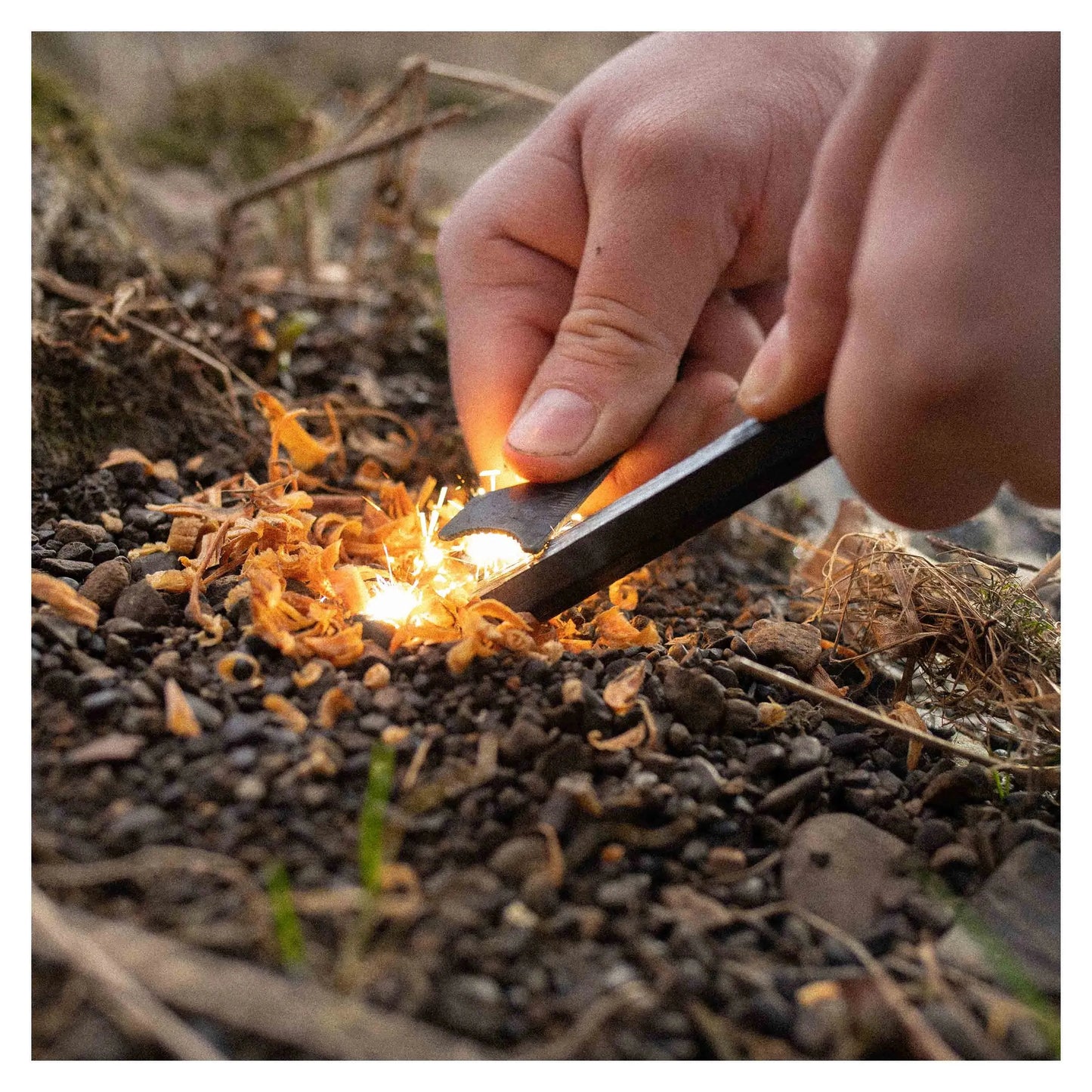 Survival Stuff Survival Stuff Feuerstahl HEXA klein schwarz - ASMC