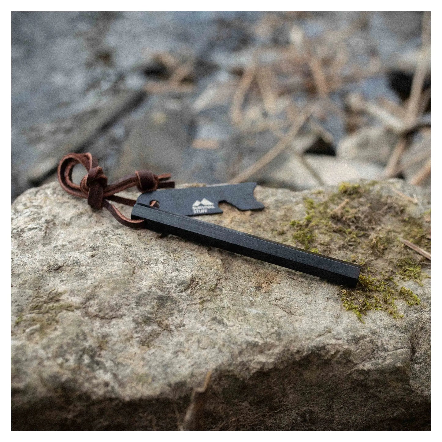Survival Stuff Survival Stuff Feuerstahl HEXA mittel schwarz - ASMC