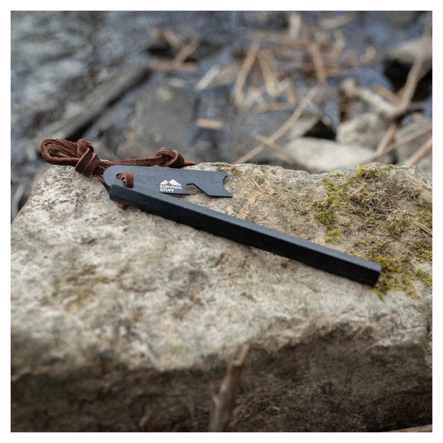 Survival Stuff Survival Stuff Feuerstahl HEXA groß schwarz - ASMC