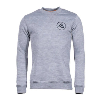 Pullover FleeceWool Crew Neck grey melange