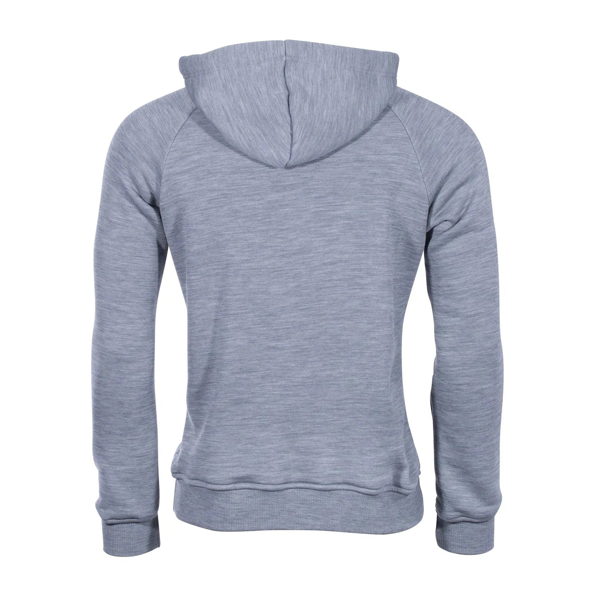 Hoodie FleeceWool grey melange