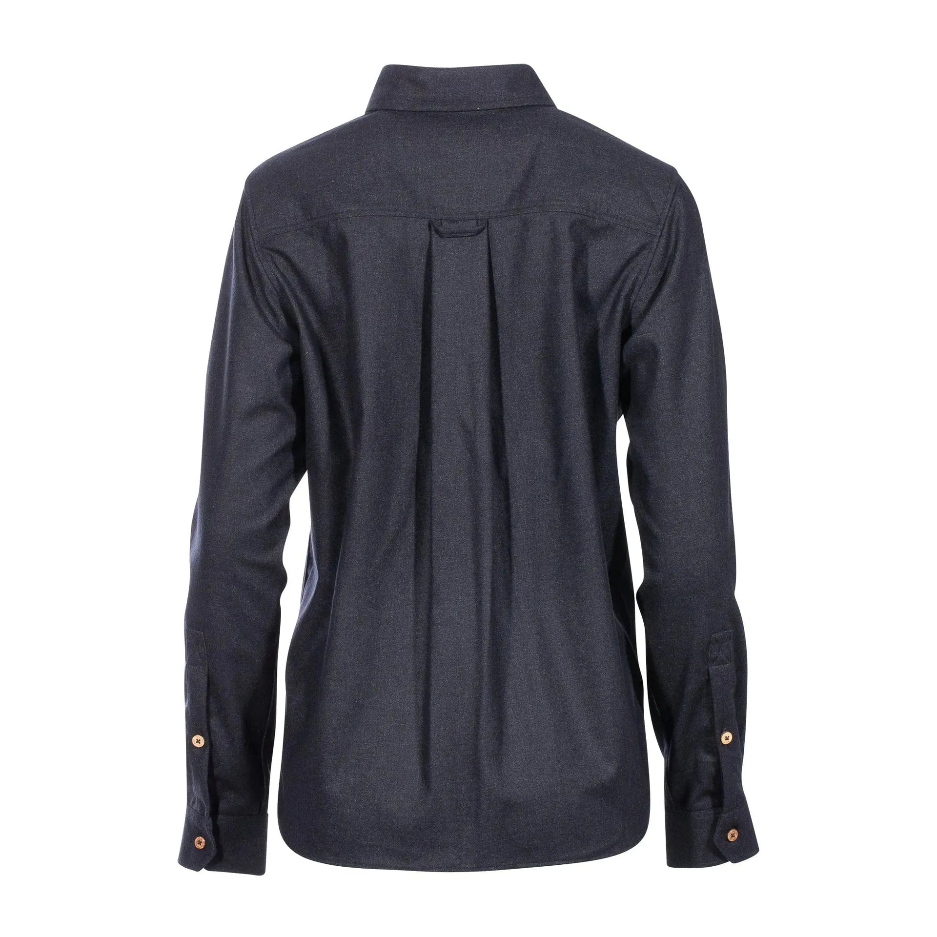 Hemd LeisureWool ReBorn dark grey melange Frauen